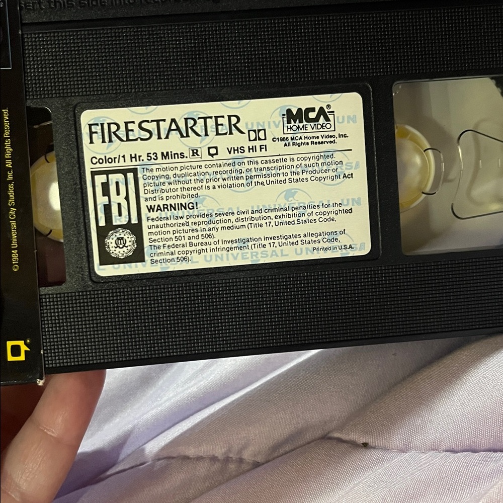 Firestarter VHS - Picture 3 of 4